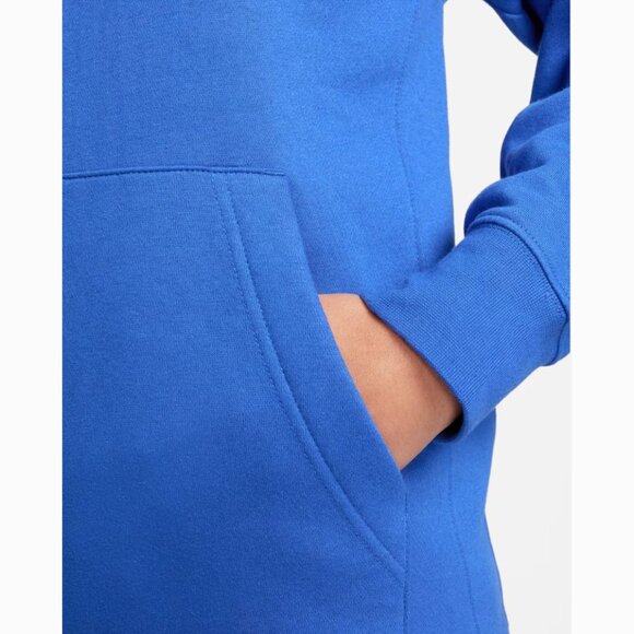 Nike Sportswear Club Fleece Pullover Hoodie Royal Blue Unisex Adult - Picture 7 of 14